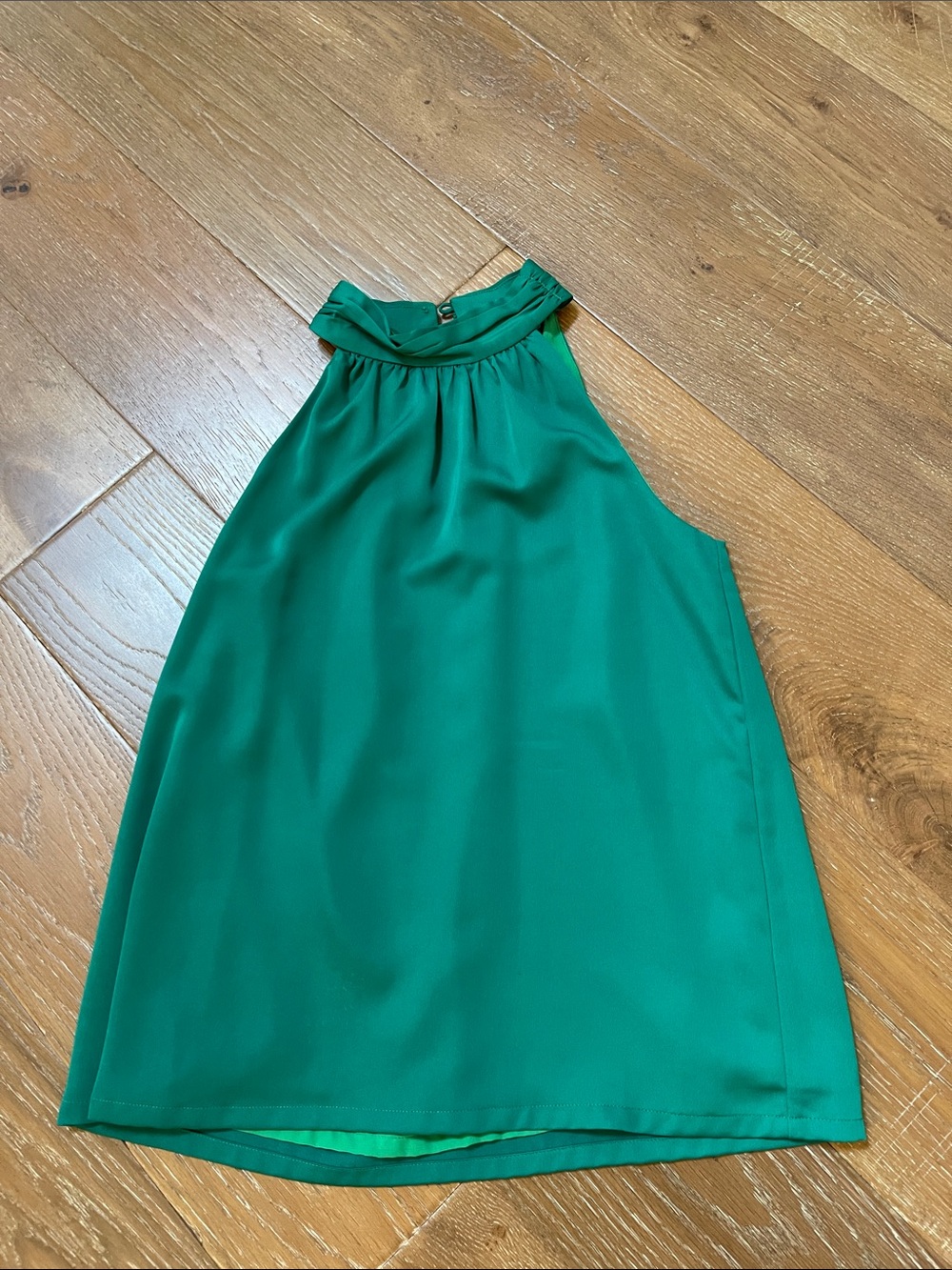 Emerald Green Sleeveless Halter Top